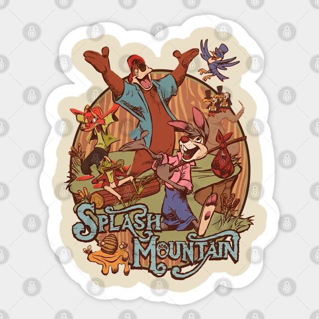 TEXTURE - SPLASH MOUNTAIN day Sticker by tresnoku